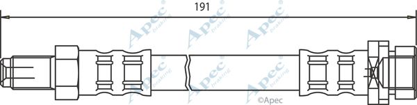 APEC BRAKING Bremžu šļūtene HOS3239